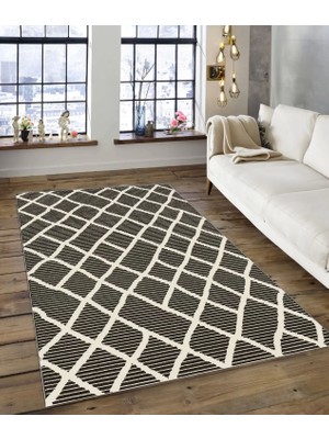 Dijidekor Işıltı Koleksiyonu MODEL141 Süngerli Dijital Baskılı Saçaksız Mutfak Halısı Yolluk