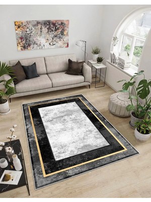 Dijidekor Işıltı Koleksiyonu MODEL124 Süngerli Dijital Baskılı Saçaksız Mutfak Halısı Yolluk