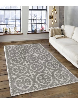 Dijidekor Işıltı Koleksiyonu MODEL201 Süngerli Dijital Baskılı Saçaksız Mutfak Halısı Yolluk