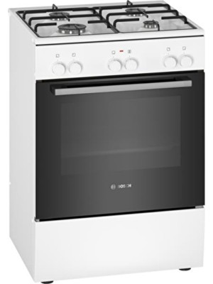 Bosch HXA663D21T Tam Boy Gazlı Ocaklı Fırın 66 lt A Enerji Sınıfı 3 Programlı Beyaz Renk