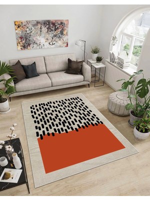 Dijidekor Işıltı Koleksiyonu MODEL192 Süngerli Dijital Baskılı Saçaksız Mutfak Halısı Yolluk