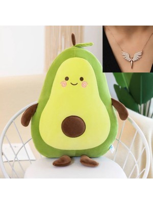 Avokado Pelüş Yastık 50CM ve Melek Kolye Hediyeli