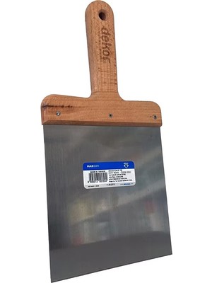 055 Yay Çeliği Macun Küreği Ahşap Saplı 16CM