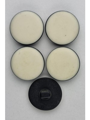 Büyük Boy Akrilik Süet Krem Kaban Çeket Hırka Yelek Düğmesi 5 Adet