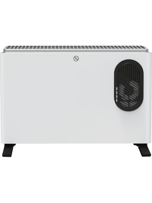 GoodHome Turbo Konvektör 2000W Fanlı Beyaz Renkli Yüksek Performanslı Isıtıcı Cihaz