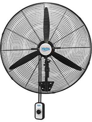 HEF-DA750 210W 75 cm Siyah 3 Kanat Anahtarlı Sanayi Tipi Duvar Vantilatörü