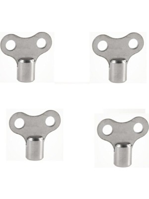 4 Adet Radyatör Petek Havlupan Hava Alma Pürjör Anahtarı