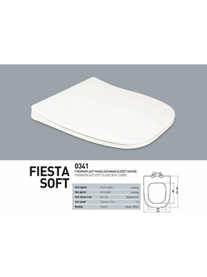 Fiesta Thermoplast Yavaş Kapanır Klozet Kapağı