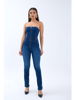 Barış Beauty 6803 Kot Tulum-Mavi