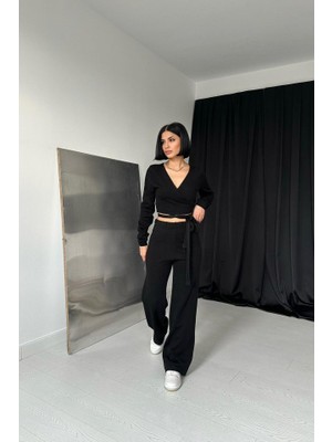 Barış Beauty Siyah Triko Takım