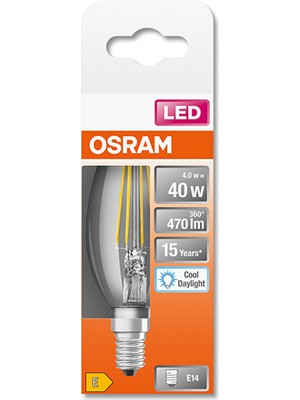 Filament E14 B40 4W/65K 470 Lm Şeffaf