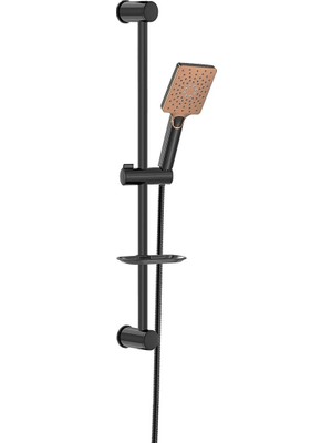 Maxima Bronze Black Sürgülü Siyah Duş Takımı Seti VS-6760