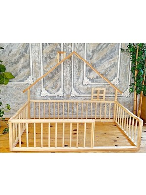 Montessori Ahşap Karyola - Montessori Yatak - Montessori Karyola Opmont-16 90X190 cm