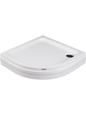95X95 Panelli Oval  Duş Teknesi Beyaz