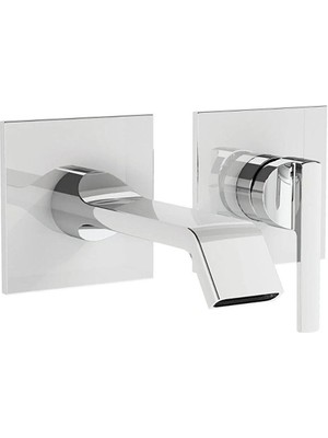 Vitra Suit Ankastre Lavabo Bataryası Krom A42782 Gümüş