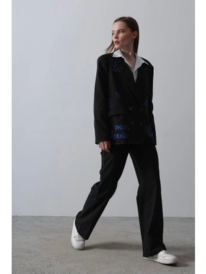 Kalpli Ceket Takım - Siyah