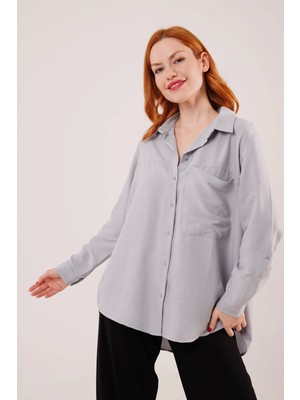 Salaş Kesim Cepli Grimelanj Gömlek