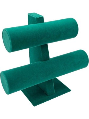 Yeşil Renkli Iki Bileklik ve Saat Saklama Standı, Şık ve Kullanışlı Tasarım