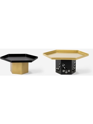 2'li Metal Takı Organizer Seti, Şık ve Dekoratif Tasarım, Siyah
