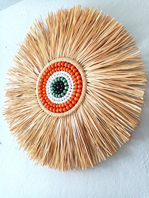 Rafya Boncuklu Duvar Aksesuar Süsü