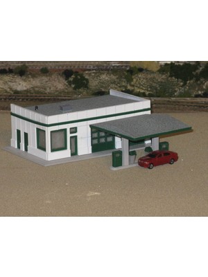 BYR Ho Ölçekli Servis Istasyonu (Sadece Plastik Aparattır!!!) 3D