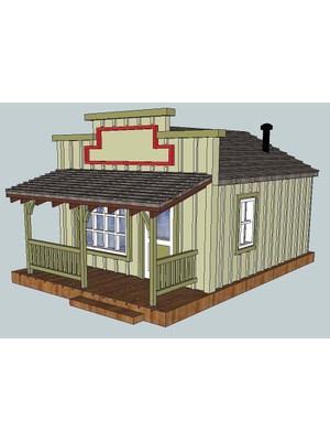 BYR Ho Ölçekli Batı Hukuk Bürosu (Sadece Plastik Aparattır!!!) 3D