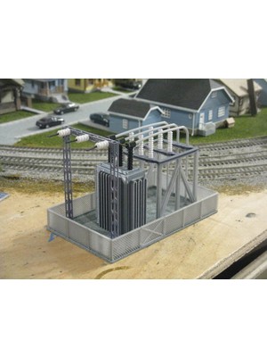 BYR Ho Ölçekli Transformatör Istasyonu (Sadece Plastik Aparattır!!!) 3D