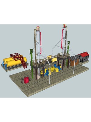BYR Ho Ölçekli Dizel Yakıt Ikmal Istasyonu (Sadece Plastik Aparattır!!!) 3D