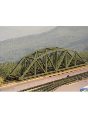 BYR Ho SCALE126 Ft Çelik Kemerli Kafes Köprü (Sadece Plastik Aparattır!!!) 3D