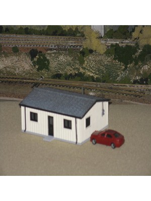 BYR Ho Ölçekli Bahçe Ofisi (Sadece Plastik Aparattır!!!) 3D