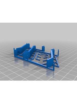 BYR Ho 21FT 4 Iniş Kutulu Sırt Merdivenleri (Sadece Plastik Aparattır!!!) 3D