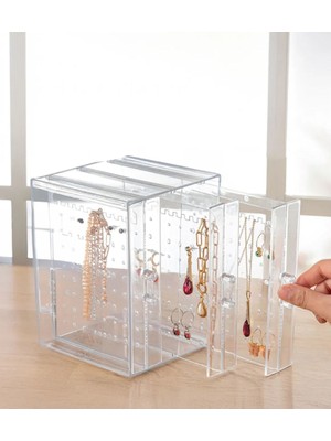 Beyaz 3 Çekmeceli Takı Düzenleyici Organizer Stand, Şık ve Kullanışlı Kutu