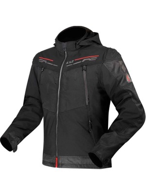 LS2 Zirconium Evo Siyah - Kırmızı Motosiklet Montu 5XL Su Geçirmez Özellikli Güvenli Kullanım