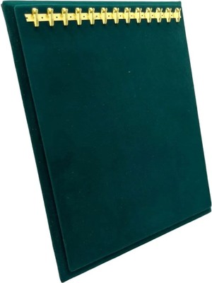 Yeşil Süet Kumaş Ayaklı Kanca Bileklik Sergileme Standı 20/16 cm