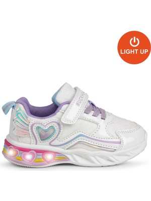 Buckhead Çocuk Işıklı Cırtlı Günlük Ayakkabı BUCK3046 Berry