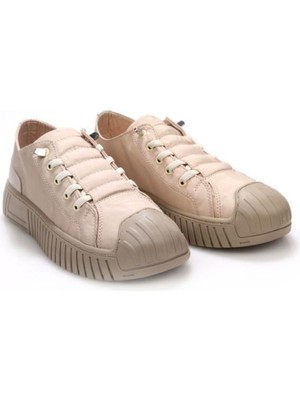 Miz Mooz 30131 Kadın Lastikli Paraşüt Kumaş Sneaker Ayakkabı Bej