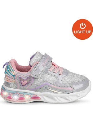 Buckhead Çocuk Işıklı Cırtlı Günlük Ayakkabı BUCK3046 Berry