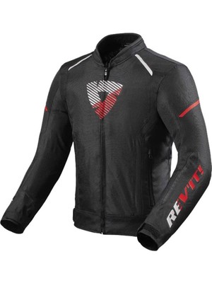 Revit Sprint H2O Nefes Alabilen Kumaş Motosiklet Montu 3XL Su Geçirmez Siyah - Kırmızı