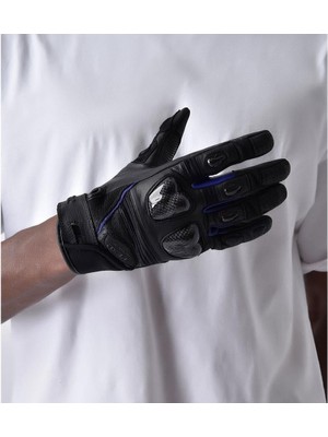 Vexo Gp Tech Air Yazlık Motosiklet Eldiveni Deri Malzeme ile Dokunmatik Ekran Desteği Sunar