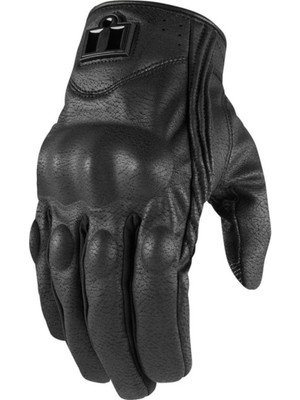 Icon Pursuit Kışlık Deri Motosiklet Eldiveni