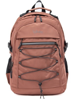 Young 51537 Pink Pembe Unisex Çok Cepli Suya Dayanıklı Sırt Çantası