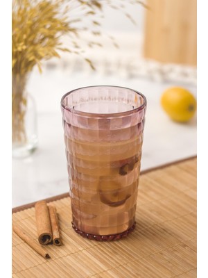 Bemy Çarşı Allegra Mürdüm 6’lı Bardak Seti 750 ml Akrilik Malzeme - Cam Değildir Kırılmaya Dayanıklı