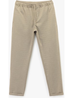 Koton Straight Fit Pike Kumaş Cep Detaylı Beli Bağcıklı Pantolon