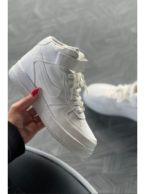 Beyaz Beyaz Bilekli Spor Ayakkabı Bilekli Spor Ayakkabı Kadın Spor Bot