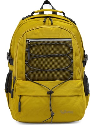 Young 51534 Yellow Sarı Unisex Çok Cepli Suya Dayanıklı Sırt Çantası
