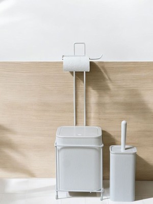 Çöp Kovalı Wc Kağıtlık ve Tuvalet Fırça Seti