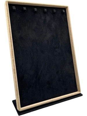 Teknotrust Süet Kumaş Siyah Tırnaklı Stand 34x24 cm, Şık ve Kullanışlı Ürün