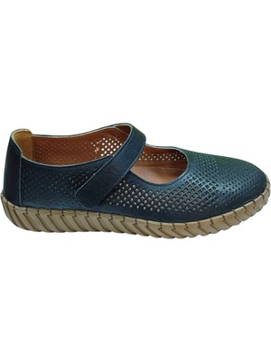 Be Fast One 3255 Kadın Siyah (36-40) Deri Comfort Ayakkabı