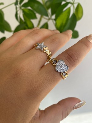 Özel Seri Sıralı Kalp Model Ayarlanabilir Vip Yüzük