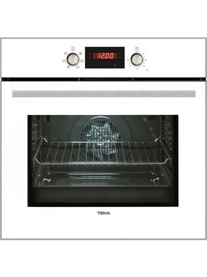 Teka - Hak 627 Wh - Ankastre Multifonksiyonel Dijital Ekranlı Fırın - Gömülebilir Düğme - Beyaz Cam - 65 Lt - 111020057